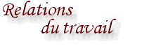 Relations du travail